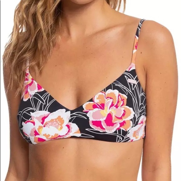 Roxy Other - ⭐️BUNDLE AND SAVE⭐️ Roxy Floral Print Bikini Top